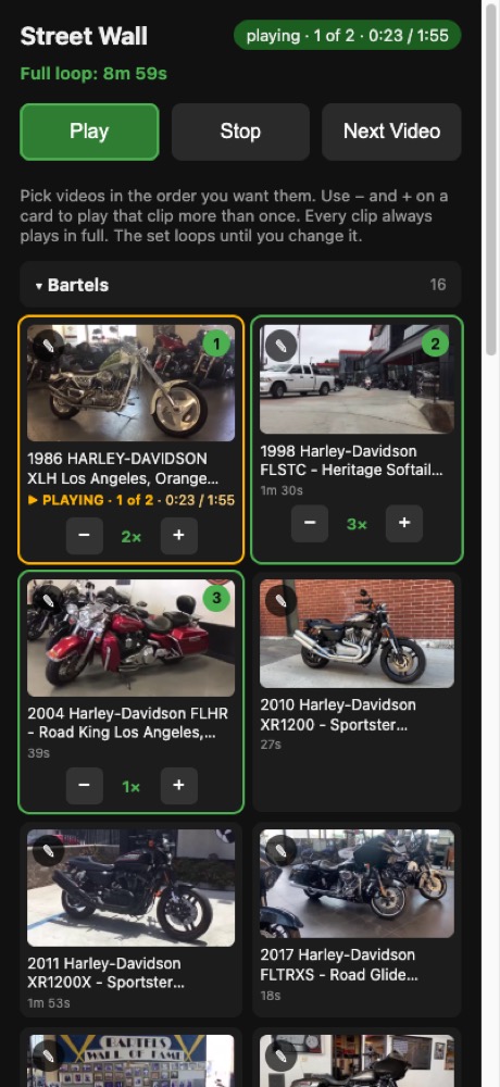 The custom phone control app built by RizzoPro Studios